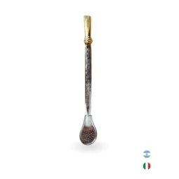 BOMBILLA CROMADA EL BAGUAL CON FUNDA