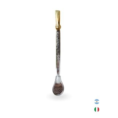 BOMBILLA CROMADA EL BAGUAL CON FUNDA