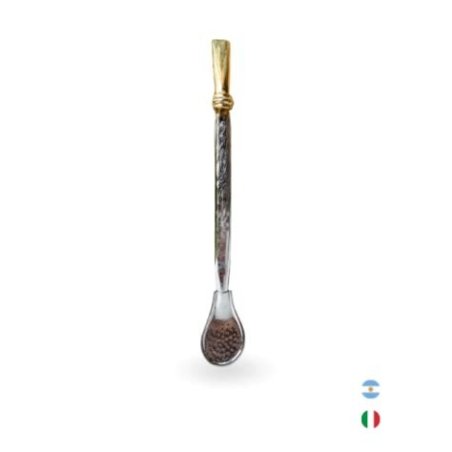 BOMBILLA CROMADA EL BAGUAL CON FUNDA