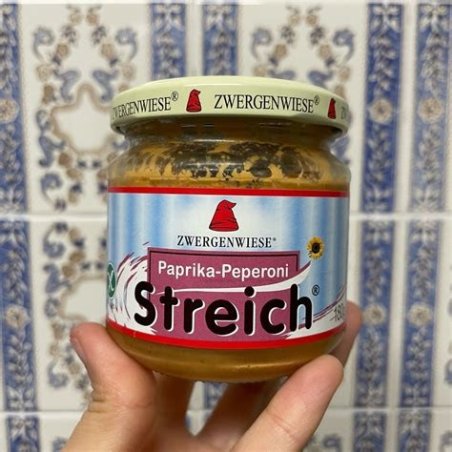 PATE VEGETAL PAPRIKA PEPERONI 180 GR ZWERGENWIESE