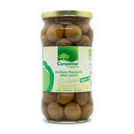 OLIVA MANZANILLA ENTERA SABOR NATURAL 350G CAMPOMAR