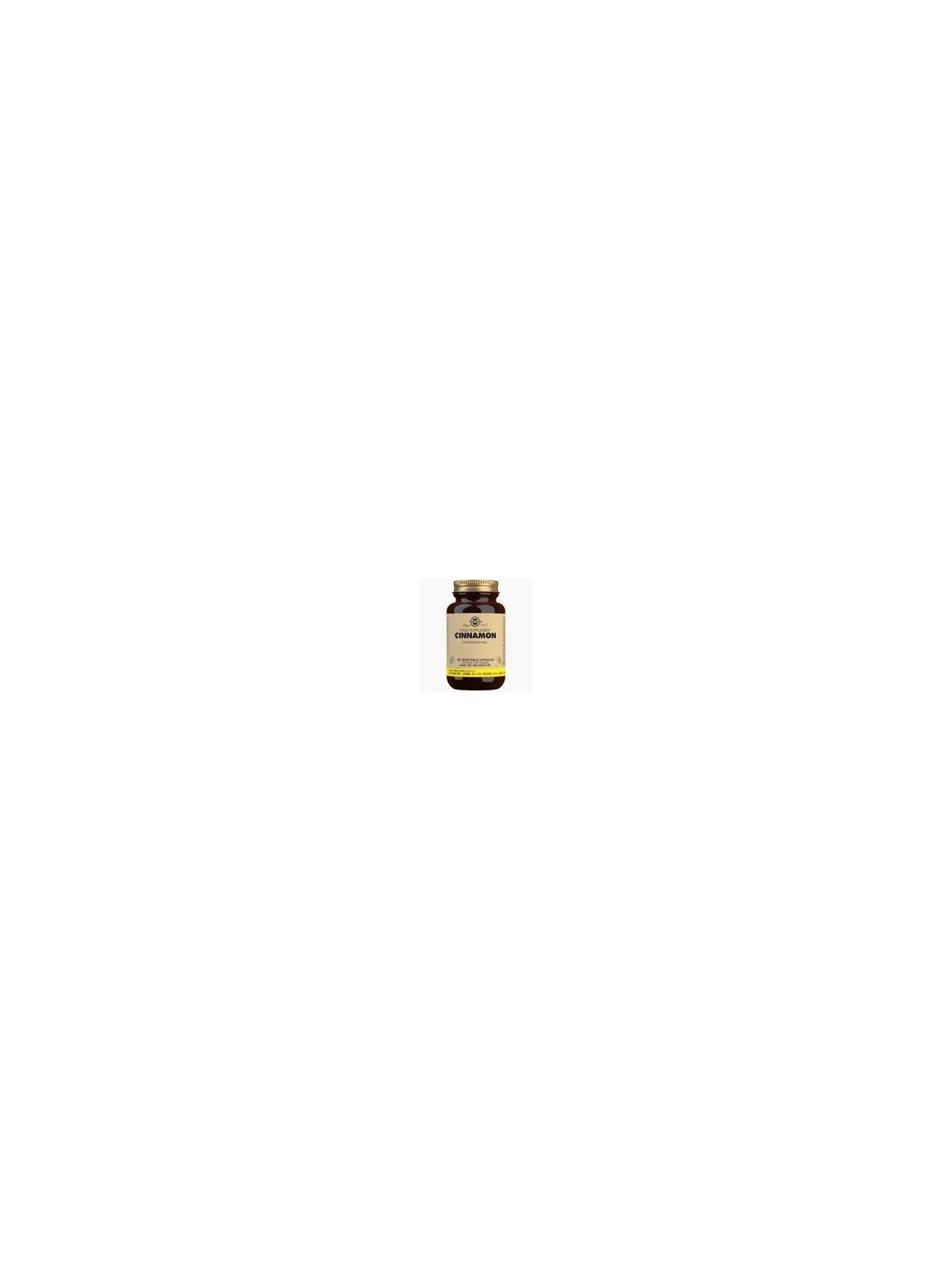 CANELA (CINNAMON) 100 CAPSULAS SOLGAR