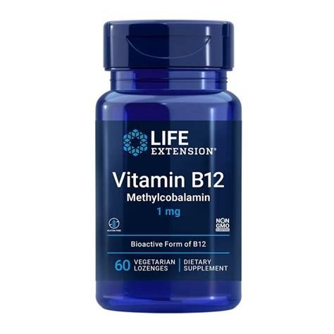 VITAMINA B12 METILCOBALAMINA 1000MCG 60CAPS LIFE EXTENSION