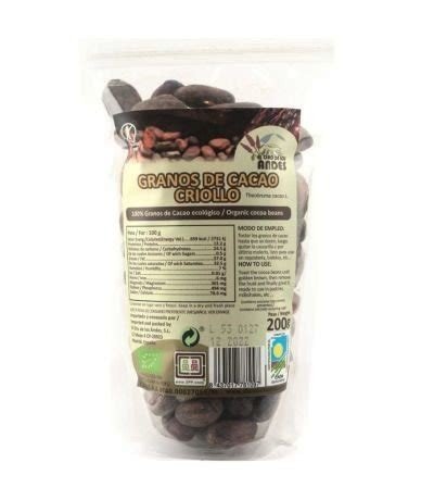 GRANOS DE CACAO CRIOLLO 200G EL ORO DE LOS ANDES