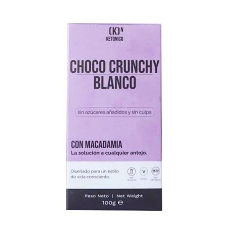 TABLETA CHOCO CRUNCHY BLANCO 100G KETONICO