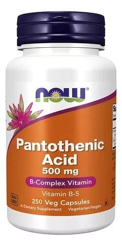ACIDO PANTOTENICO B5 500MG 250CAP NOW