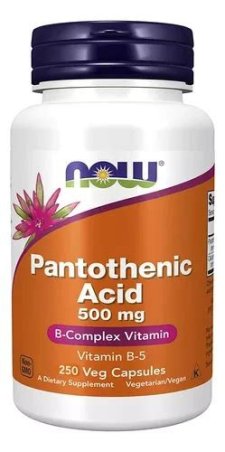 ACIDO PANTOTENICO B5 500MG 250CAP NOW