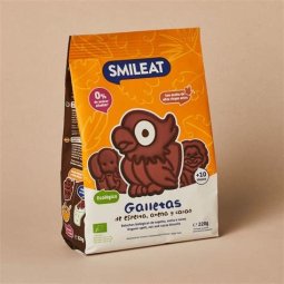 GALLETA ESPELTA, AVENA Y CACAO 220G SMILEAT