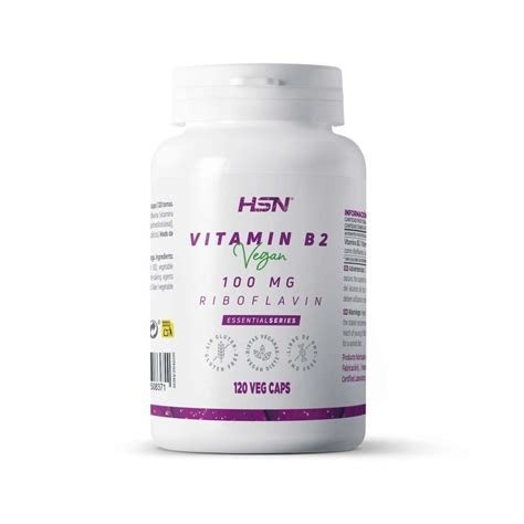 VITAMINA B2 RIBOFLAVINA 100MG 120 CAPS HSN