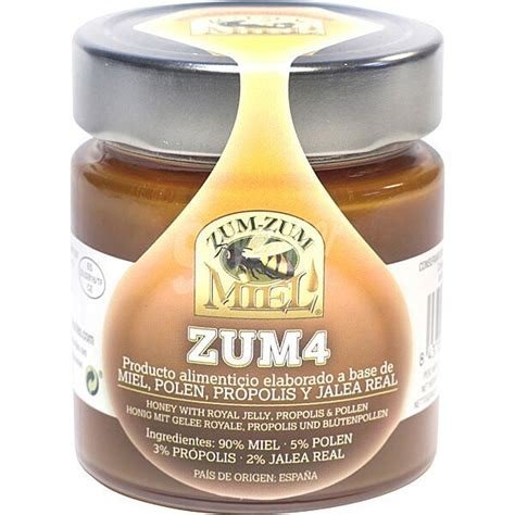 ZUM ZUM MIEL, POLEN, JALEA, PROPOLEO 340 GR ZUM4