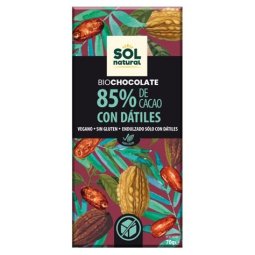 CHOCOLATE CON DATILES 85% 70G SOLNATURAL