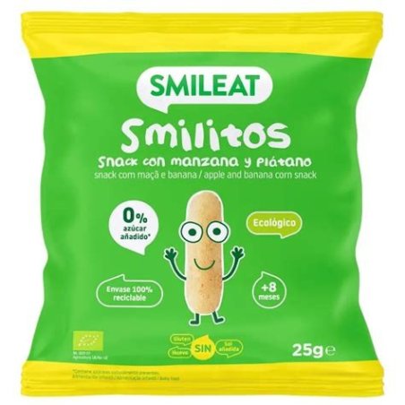 SMINOLAS PLATANO MANZANA ECO 25GR SMILEAT