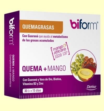 QUEMA+MANGO 30 CAPSULAS DIETISA BIFORM
