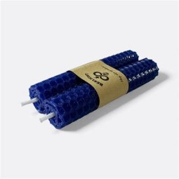 VELA PANAL MIEL 15CM BUDA AZUL
