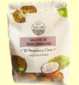 GALLETAS TRIGO SARRACENO TE MATCHA Y COCO ECOSALIM
