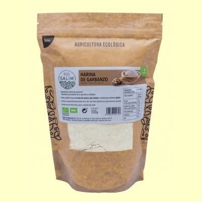 HARINA DE GARBANZO ECOLOGICA 500 G ECOSALIM