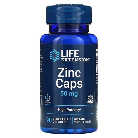 ZINC CAP 50MG 90CAP LIFEEXTESION