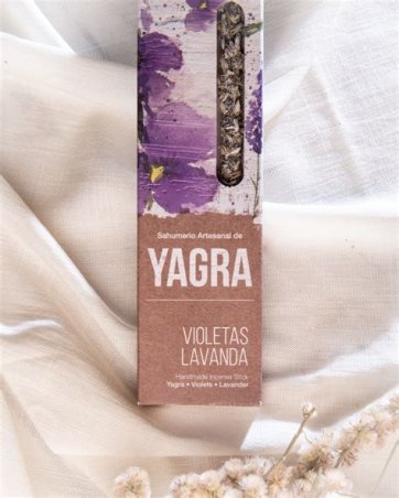 INCIENSO YAGRA VIOLETAS LAVANDA TUS AROMAS