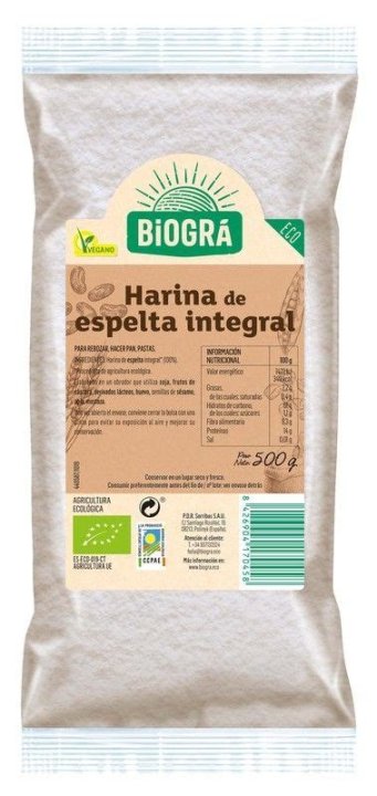 HARINA ESPELTA BLANCA 500GR BIO ICBIO