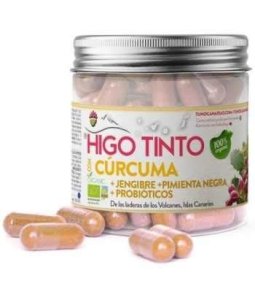 HIGO TINTO CON CURCUMA JENGIBRE PIMIENTA Y PROBIOTICOS 90CAP TUNO CANARIAS