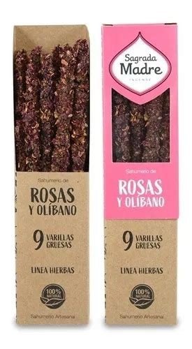 INCIENSO SAGRADA MADRE OLIBANO Y ROSAS 9 UNIDADES SAGRADA MADRE