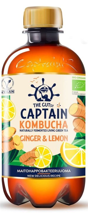 KOMBUCHA GINGER LIMON 400 ML CAPTAIN KOMBUCHA