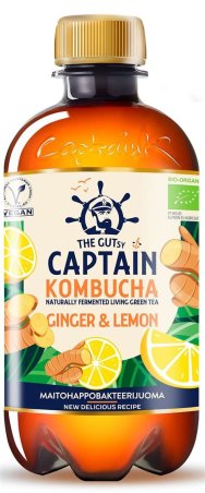 KOMBUCHA GINGER LIMON 400 ML CAPTAIN KOMBUCHA