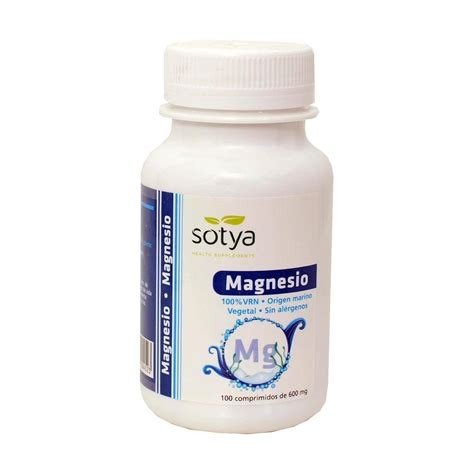 MAGNESIO MARINO 600MG 100 COMPRIMIDOS SOTYA