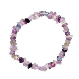 PULSERA FLUORITA CHIPS