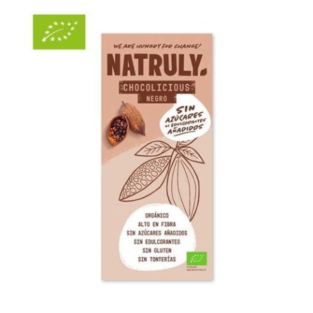 TABLETA CHOCOLATE NEGRO 85G NATRULY