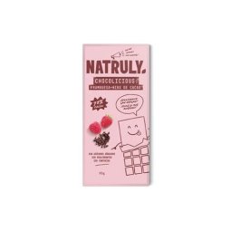 TABLETA CHOCOLATE CON FRAMBUESA Y  CACAO 85G NATRULY