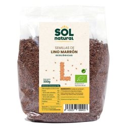 SEMILLAS DE LINO MARRON 500G SOL NATURAL