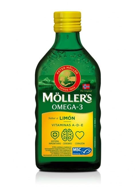 ACEITE HIGADO BACALAO LIMON 250 ML MOLLERS