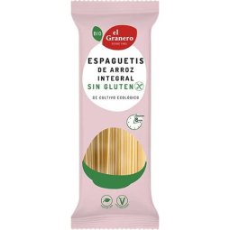 ESPAGUETIS DE ARROZ INTEGRAL SIN GLUTEN BIO, 500 GR EL GRANERO
