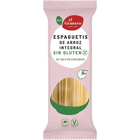ESPAGUETIS DE ARROZ INTEGRAL SIN GLUTEN BIO, 500 GR EL GRANERO