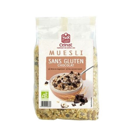MUESLI SIN GLUTEN CHOCOLATE CELNAT BIO