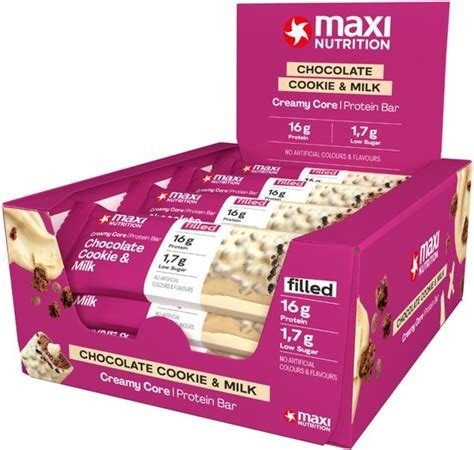 BARRITAS PROTEICAS CREAMY CORE CHOCOLATE COOKIE MILK 45GR MAXI NUTRITION