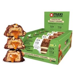 BARRITAS PROTEICA VEGAN CREAMY CARAMELO CACAHUETE CHOCOLATE 45GR MAXI NUTRITION