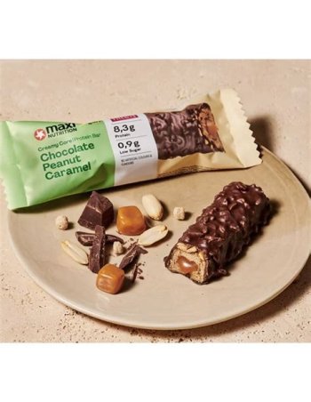 BARRITAS PROTEICAS CRUNCHY NUT CHOCOLATE NEGRO Y CACAHUETE 45 GR MAXI NUTRITION
