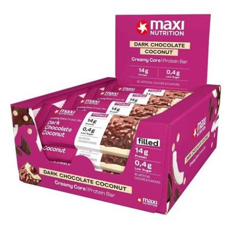 BARRITAS PROTEICAS CREAMY CORE CHOCOLATE NEGRO Y COCO 45GR MAXI NUTRITION