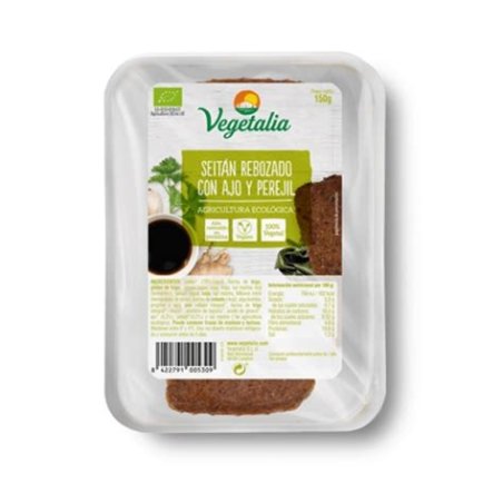SEITAN REBOZADO AJO Y PEREGIL 150G VEGETALIA