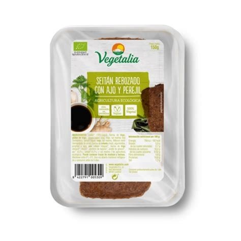 SEITAN REBOZADO AJO Y PEREGIL 150G VEGETALIA