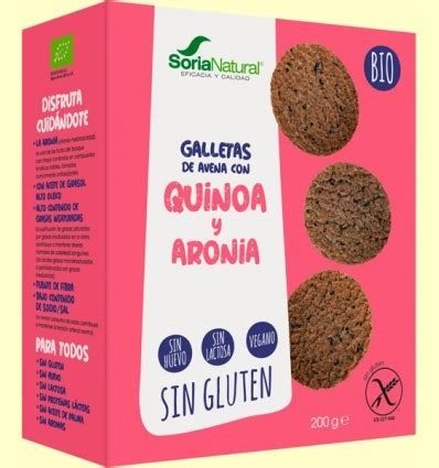 GALLETAS AVENA QUINOA Y ARONIA SORIA NATURAL BIO 200 GRS