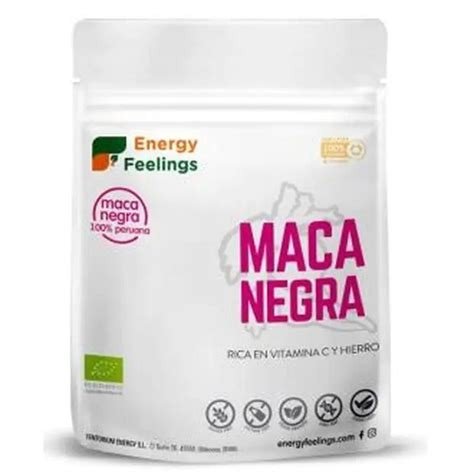 MACA NEGRA 100% PERUANA ECO 200GR POLVO ENERGY FEELINGS