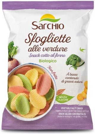 SNACK SALADO CON VEGETALES 55GR SARCHIO