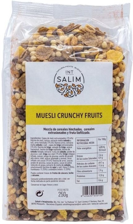 MUESLI CRUNCHY FRUIT L'EXQUISIT 250 G
