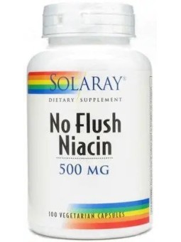 NIACIN 500MG (NO RUBORIZANTE) 100 CAPSULAS SOLARAY