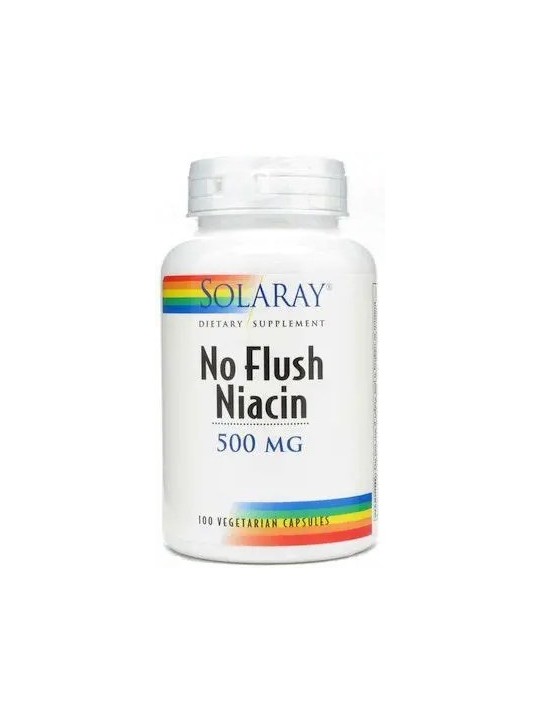 NIACIN 500MG (NO RUBORIZANTE) 100 CAPSULAS SOLARAY