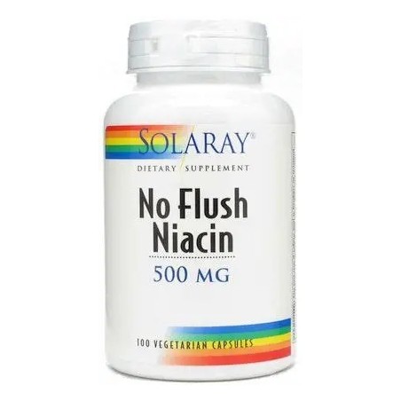 NIACIN 500MG (NO RUBORIZANTE) 100 CAPSULAS SOLARAY