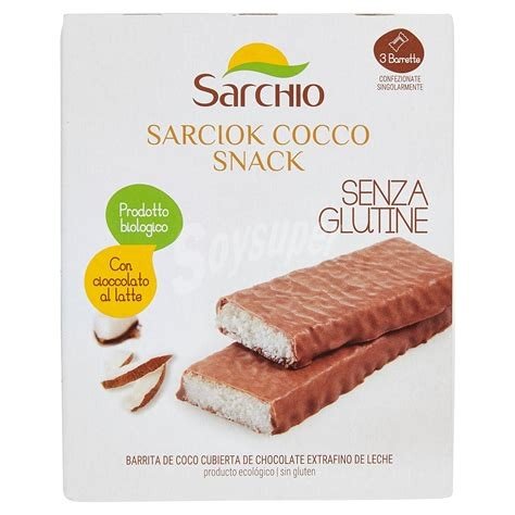 BARRITA ARROZ CHOCO LECHE COCO 30GR SARCHIO